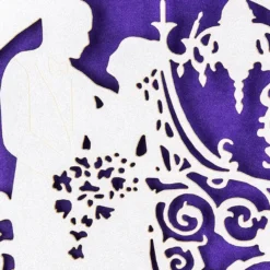 Laser-Grußkarten, Zur Hochzeit 1, 11,3cm x 16,1cm, naturweiß, inkl. Einleger & Umschläge, 10 Stück