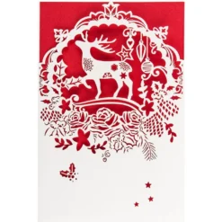 Laser-Grußkarte "Weihnachten 2", 12cm x 18cm, mit Einleger & Umschlag