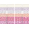 Laser-Kartenaufleger, Blumen 2, 14cm x 14cm, 4 versch. Designs, 5 Farbtöne, 20 Stück
