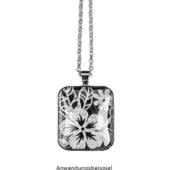 Laser-Kartenaufleger, Floral 1, 14cm x 14cm, 220 g/m², 5 Farben, 20 Stück