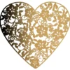 Laser-Kartenaufleger, Herz mit Blumen, 14cm x 13,5cm, 220 g/m², 5 Farbtöne, 20 Stück
