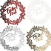 Laser-Kartenaufleger, Kranz Frohes Fest, 13,6cm x 13,8cm, 4 Farbtöne, 20 Stück