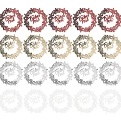 Laser-Kartenaufleger, Kranz Frohes Fest, 13,6cm x 13,8cm, 4 Farbtöne, 20 Stück