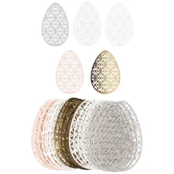 Laser-Kartenaufleger, Ostereier 2, 14,8cm x 9,4cm, 220 g/m², 5 Farben, 20 Stück