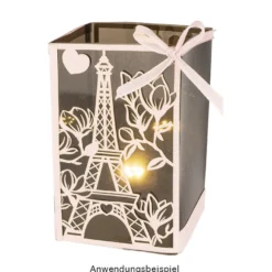 Laser-Kartenaufleger, Paris, 14cm x 14cm, 220 g/m², 5 Farben, 20 Stück
