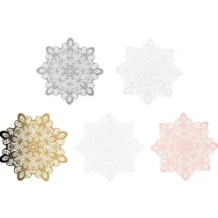 Laser-Kartenaufleger, Zierdeckchen, Ornament 21, Ø 14cm, 220 g/m², 5 Farbtöne, 20 Stück