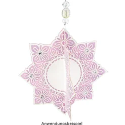 Laser-Kartenaufleger, Zierdeckchen, Ornament 3, Ø 14cm, 220 g/m², 5 Farben, 20 Stück