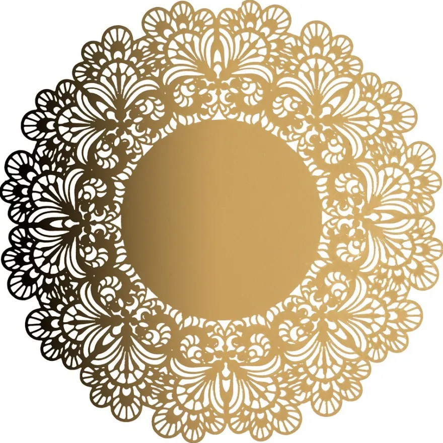 Laser-Kartenaufleger, Zierdeckchen, Ornament 19, Ø 14cm, 220 g/m², 5 Farbtöne, 20 Stück
