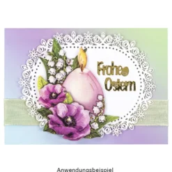 Laser-Kartenaufleger, Zierdeckchen, Ornament 17, 14cm x 10,3cm, 220 g/m², 5 Farbtöne, 20 Stück