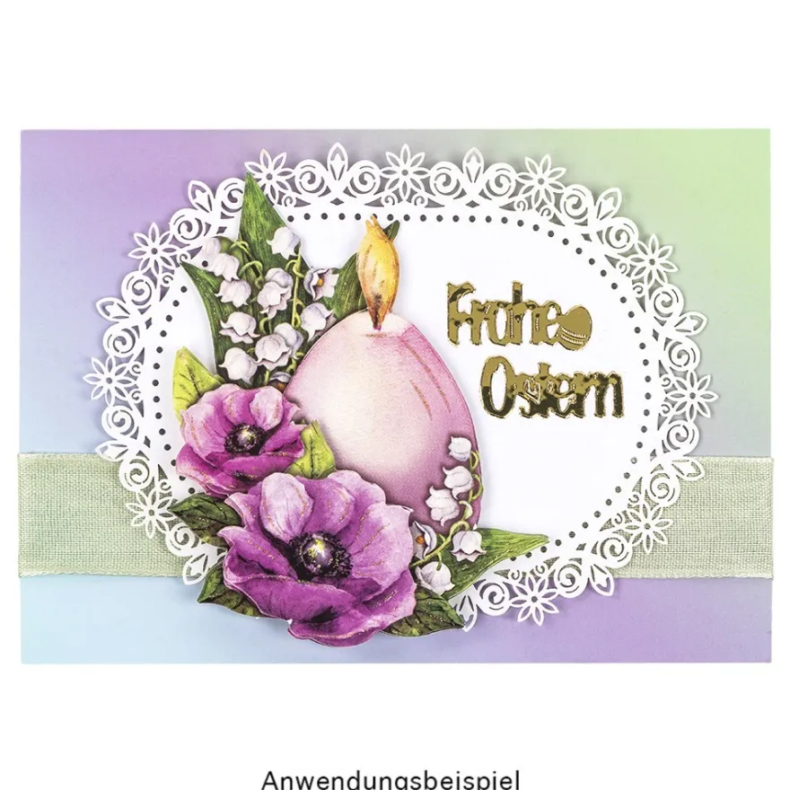 Laser-Kartenaufleger, Zierdeckchen, Ornament 17, 14cm x 10,3cm, 220 g/m², 5 Farbtöne, 20 Stück