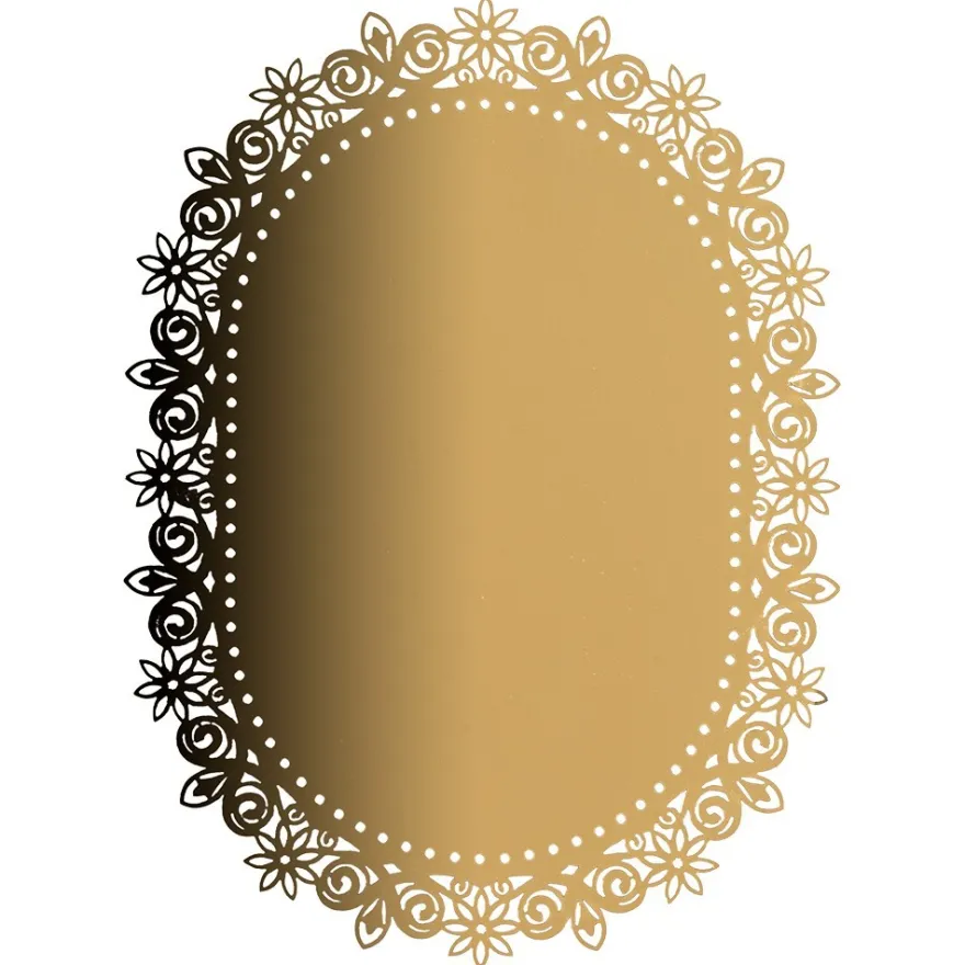 Laser-Kartenaufleger, Zierdeckchen, Ornament 17, 14cm x 10,3cm, 220 g/m², 5 Farbtöne, 20 Stück