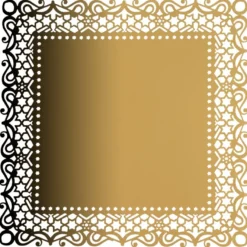 Laser-Kartenaufleger, Zierdeckchen, Ornament 13, 14cm x 14cm, 220 g/m², 5 Farbtöne, 20 Stück