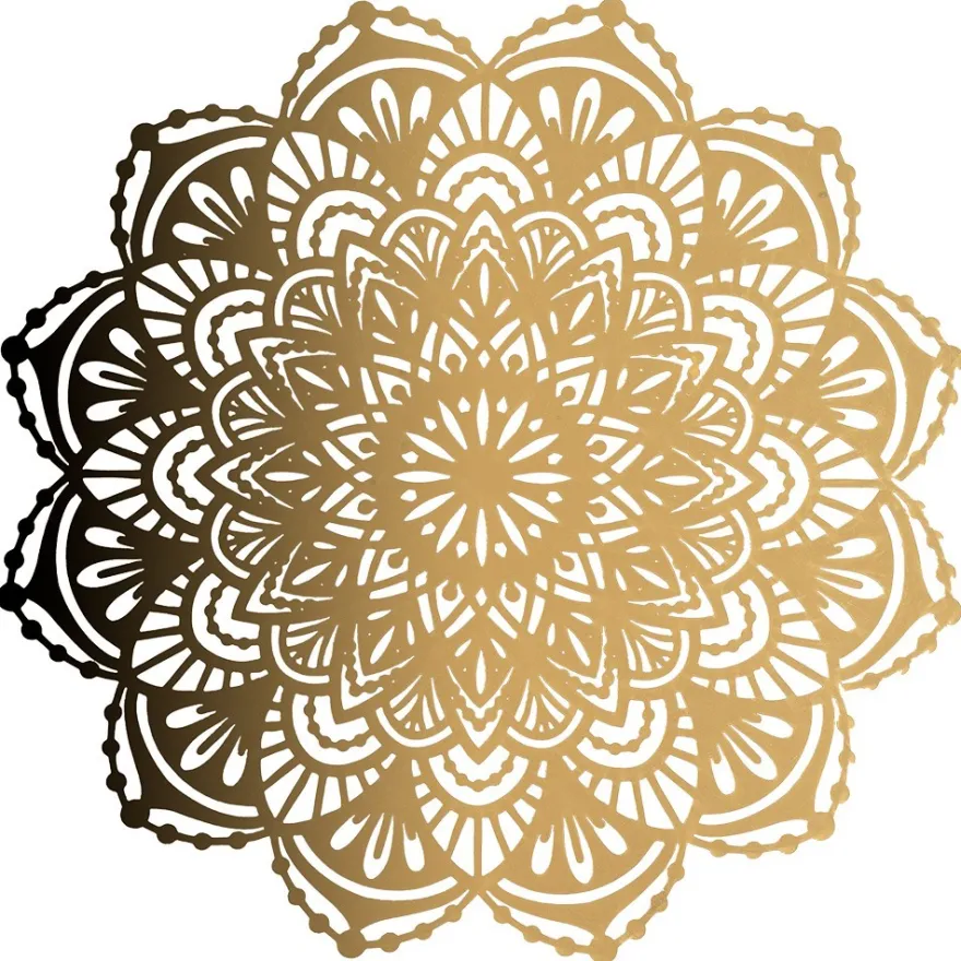 Laser-Kartenaufleger, Zierdeckchen, Ornament 23, Ø 14cm, 220 g/m², 5 Farbtöne, 20 Stück