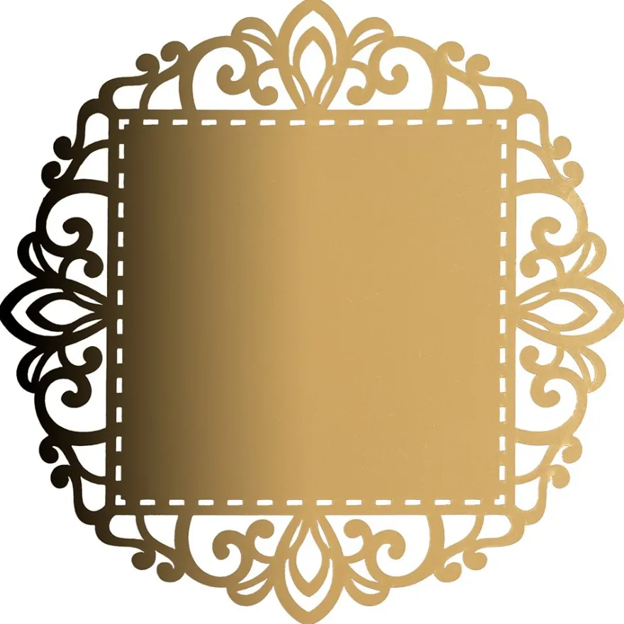 Laser-Kartenaufleger, Zierdeckchen, Ornament 18, Ø 14cm, 220 g/m², 5 Farbtöne, 20 Stück