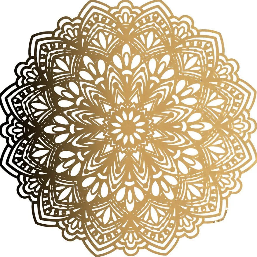 Laser-Kartenaufleger, Zierdeckchen, Ornament 24, Ø 14,5cm, 220 g/m², 5 Farbtöne, 20 Stück
