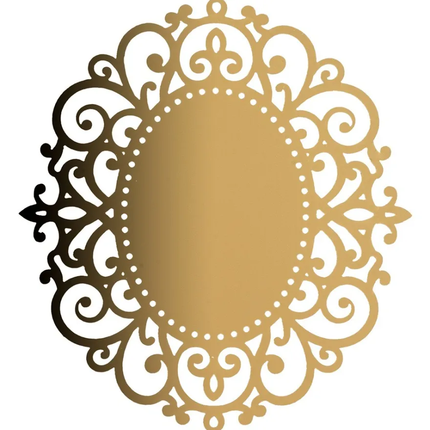Laser-Kartenaufleger, Zierdeckchen, Ornament 11, 11,5cm x 10,5cm, 220 g/m², 5 Farbtöne, 20 Stück