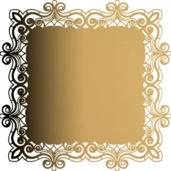 Laser-Kartenaufleger, Zierdeckchen, Ornament 12, 14cm x 14cm, 220 g/m², 5 Farbtöne, 20 Stück