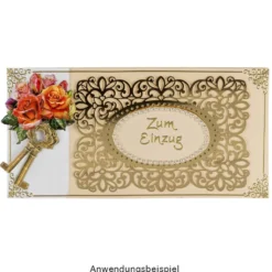 Laser-Kartenaufleger, Zierdeckchen, Ornament 8, 14cm x 9,4cm, 220 g/m², 5 Farbtöne, 20 Stück