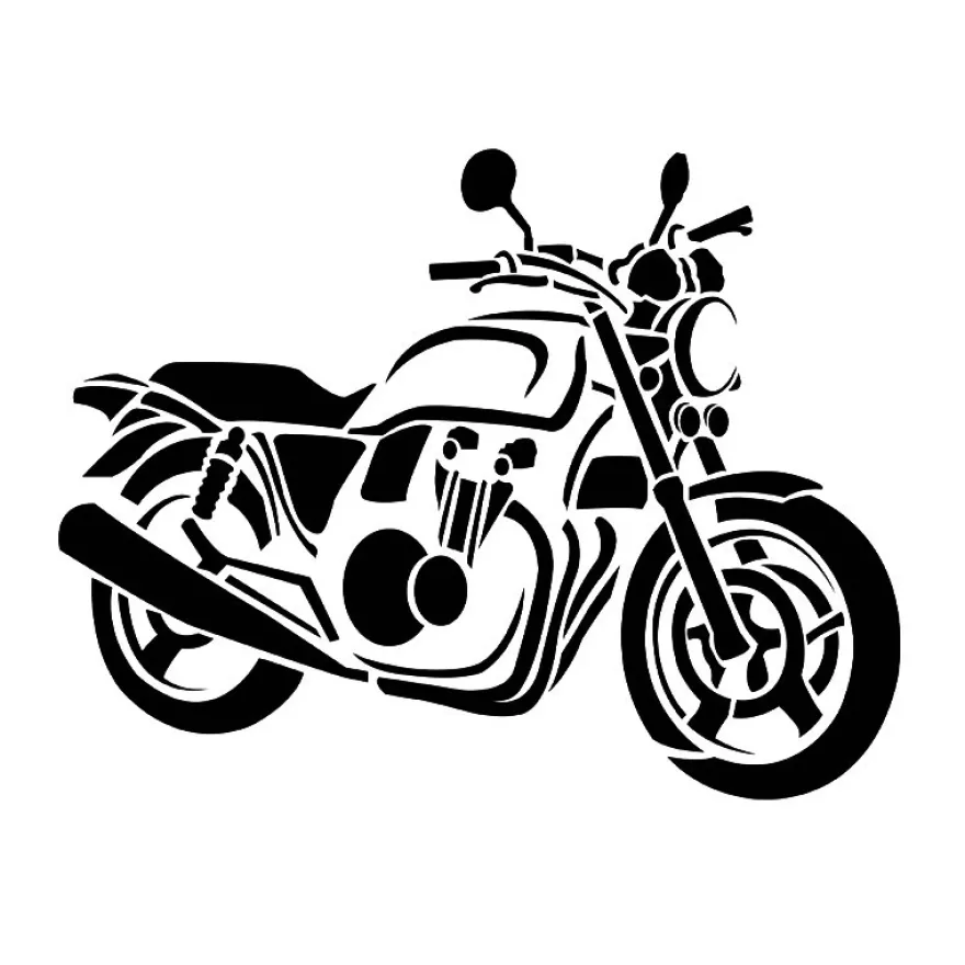 Laser-Kunststoff-Schablone, DIN A4, Bike