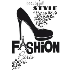 Laser-Kunststoff-Schablone, DIN A4, selbstklebend, Fashion-Pumps
