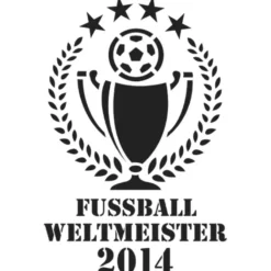 Laser-Kunststoff-Schablone, DIN A3, Fußball-WM 05