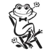 Laser-Kunststoff-Schablone, DIN A4, selbstklebend, Frosch