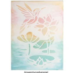 Laser-Kunststoff-Schablone, DIN A3, Kolibri