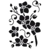 Laser-Kunststoff-Schablone, DIN A4, Orchidee