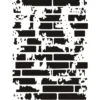 Laser-Kunststoff-Schablone, DIN A4, Hintergrund 8, Mauer