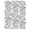 Laser-Kunststoff-Schablone, DIN A4, Hintergrund 2, Ornamentik
