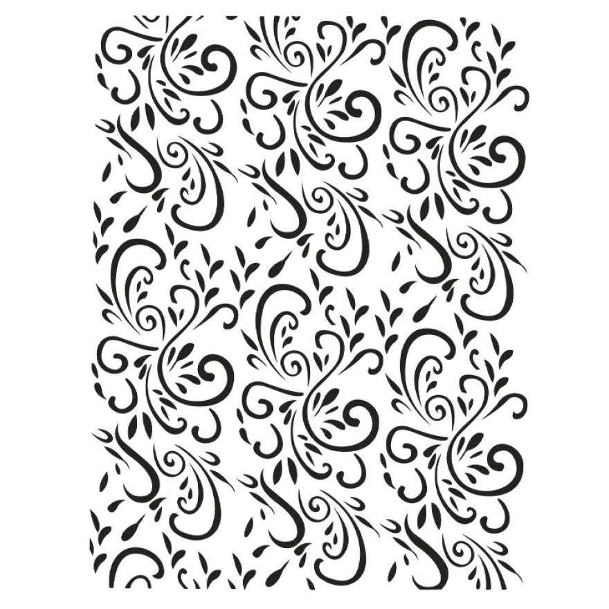 Laser-Kunststoff-Schablone, DIN A4, Hintergrund 2, Ornamentik