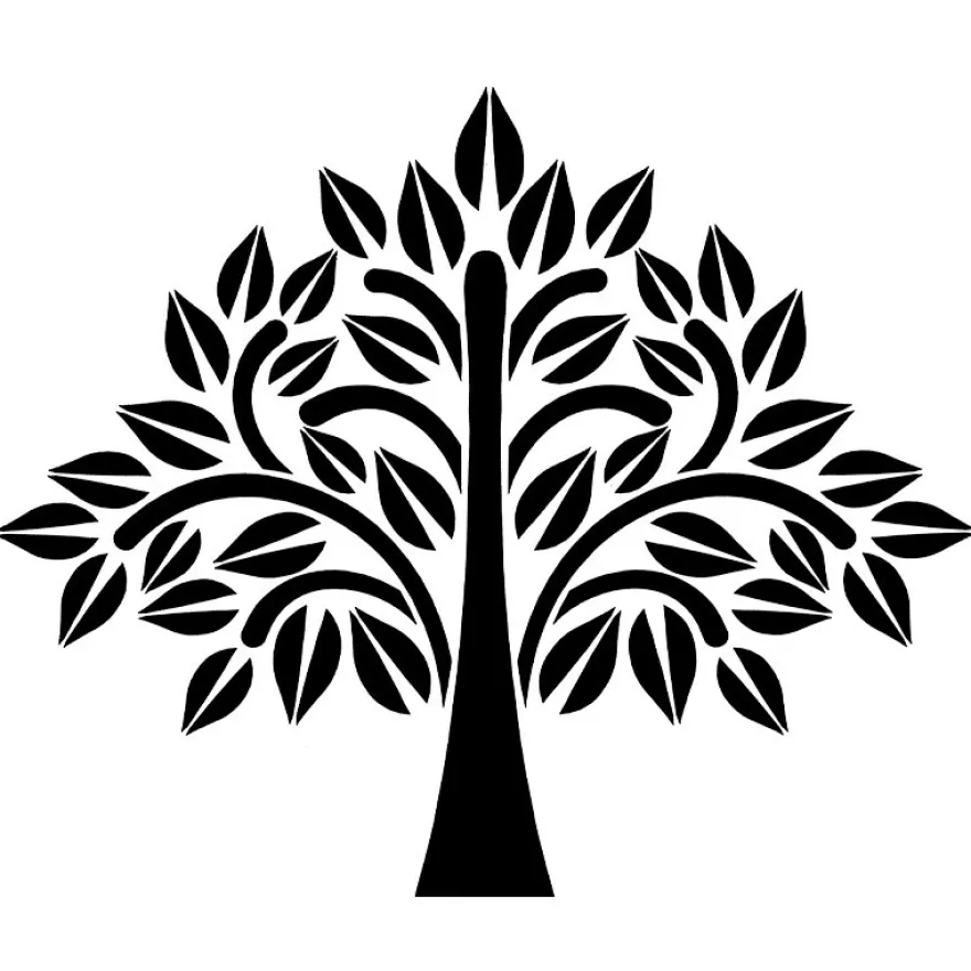 Laser-Kunststoff-Schablone, DIN A4, Baum