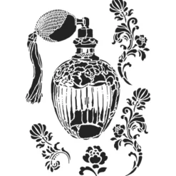 Laser-Kunststoff-Schablone, DIN A4, Parfum-Flakon