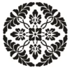 Laser-Kunststoff-Schablone, Mandala, Ø22cm, selbstkl., Design 1