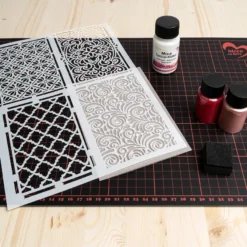 Laser-Kunststoff-Schablonen, DIN A4, Ornamente & Bordüren, 10 Stück