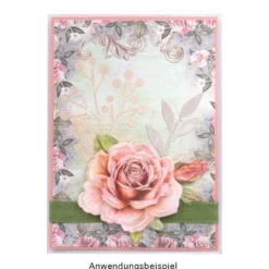 Laser-Kunststoff-Schablonen, Florale Ornamente & Bordüren, DIN A4, 10 Stück