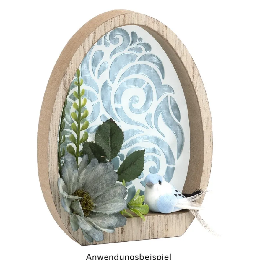 Laser-Kunststoff-Schablonen, Florale Ornamente & Bordüren, DIN A4, 10 Stück