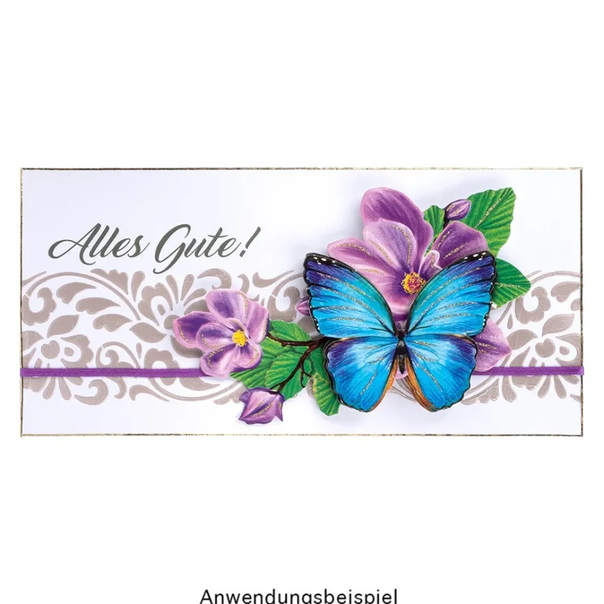 Laser-Kunststoff-Schablonen, Florale Ornamente & Bordüren, DIN A4, 10 Stück