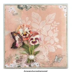 Laser-Kunststoff-Schablonen, Florale Ornamente & Bordüren, DIN A4, 10 Stück