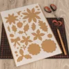 Laser-Kunststoff-Schablonen, DIN A4, Winter, Weihnachten, 6 Stück