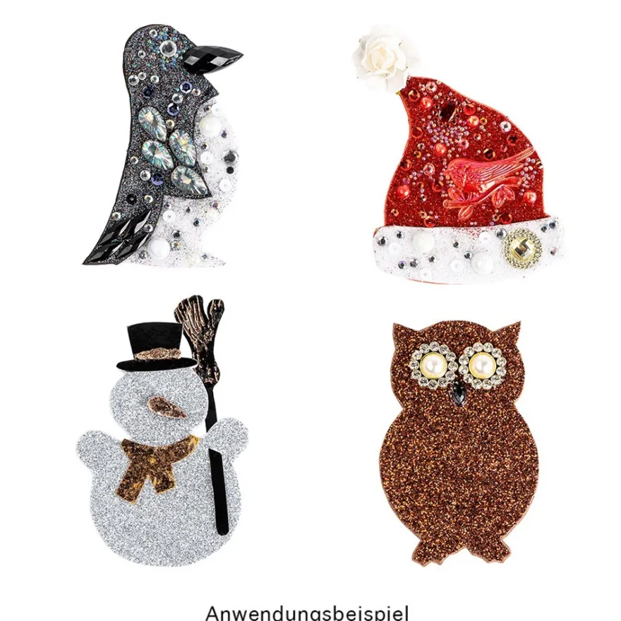 Laser-Kunststoff-Schablonen, DIN A4, Winter, Weihnachten, 6 Stück