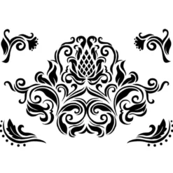 Laser-Kunststoff-Schablonen, DIN A4, Ornament