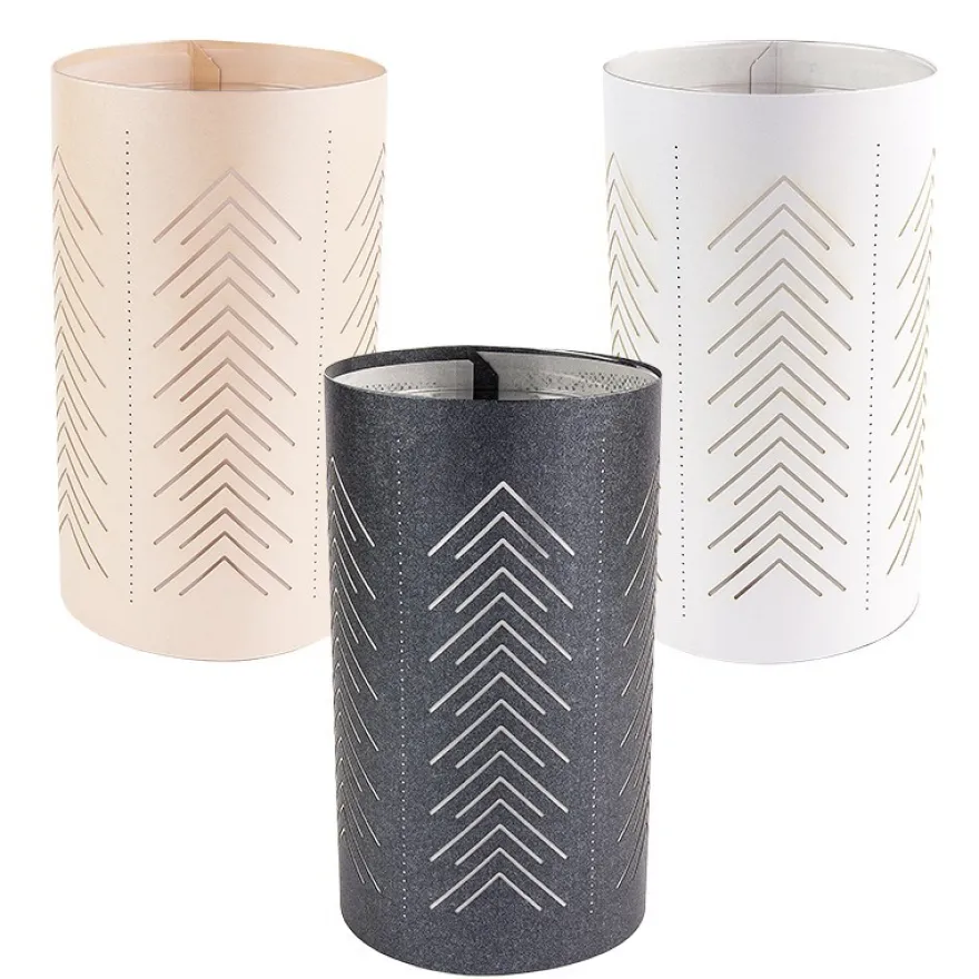 Laser-Prickel-Laternen, Design 2, Ø 10cm, 18cm hoch, 3 Stück