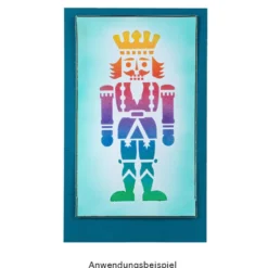 Laser-Schablonen, selbstklebend, Winter/Weihnachten, DIN A5, 15 Stück