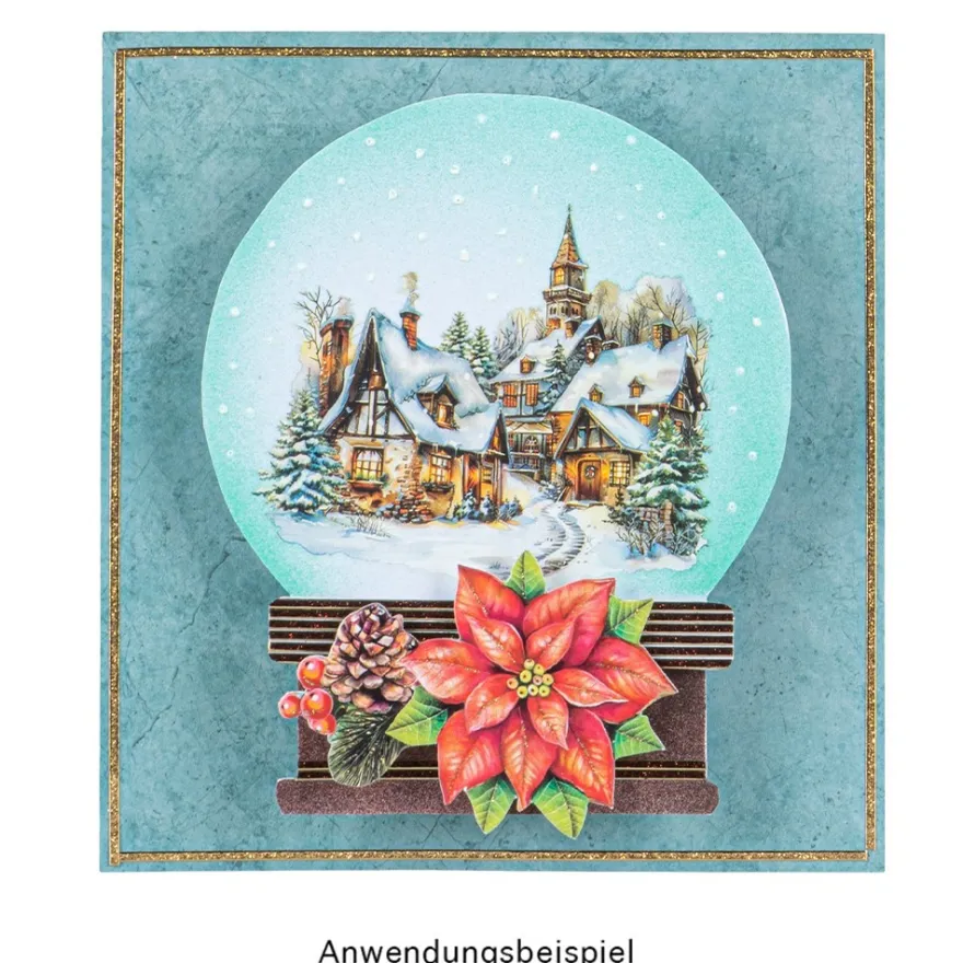 Laser-Schablonen, selbstklebend, Winter/Weihnachten, DIN A5, 15 Stück