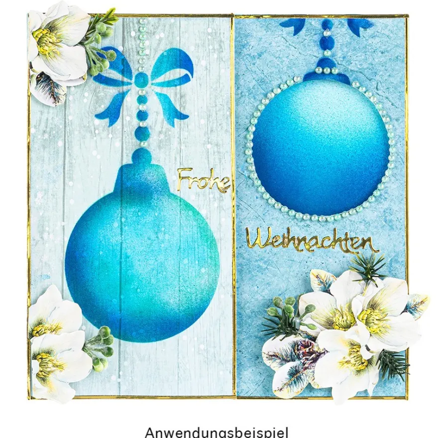 Laser-Schablonen, selbstklebend, Winter/Weihnachten, DIN A5, 15 Stück
