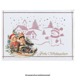 Laser-Schablonen, selbstklebend, Winter/Weihnachten, DIN A5, 15 Stück