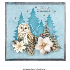 Laser-Schablonen, selbstklebend, Winter/Weihnachten, DIN A5, 15 Stück