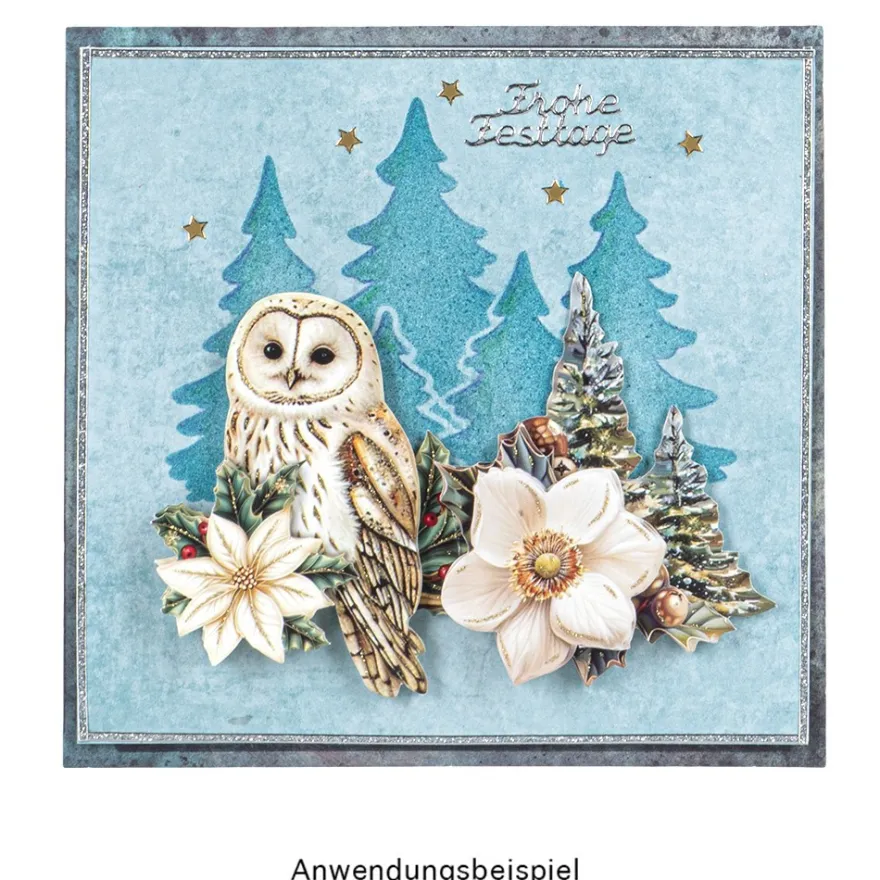 Laser-Schablonen, selbstklebend, Winter/Weihnachten, DIN A5, 15 Stück
