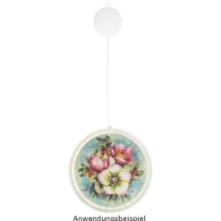 LED-Acryl-Rahmen, Ø 20,8cm, mit 36 LEDs in Warmweiß, inkl. Timer